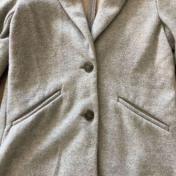 Zara Light Gray Trench Jacket - Picture 4 of 6